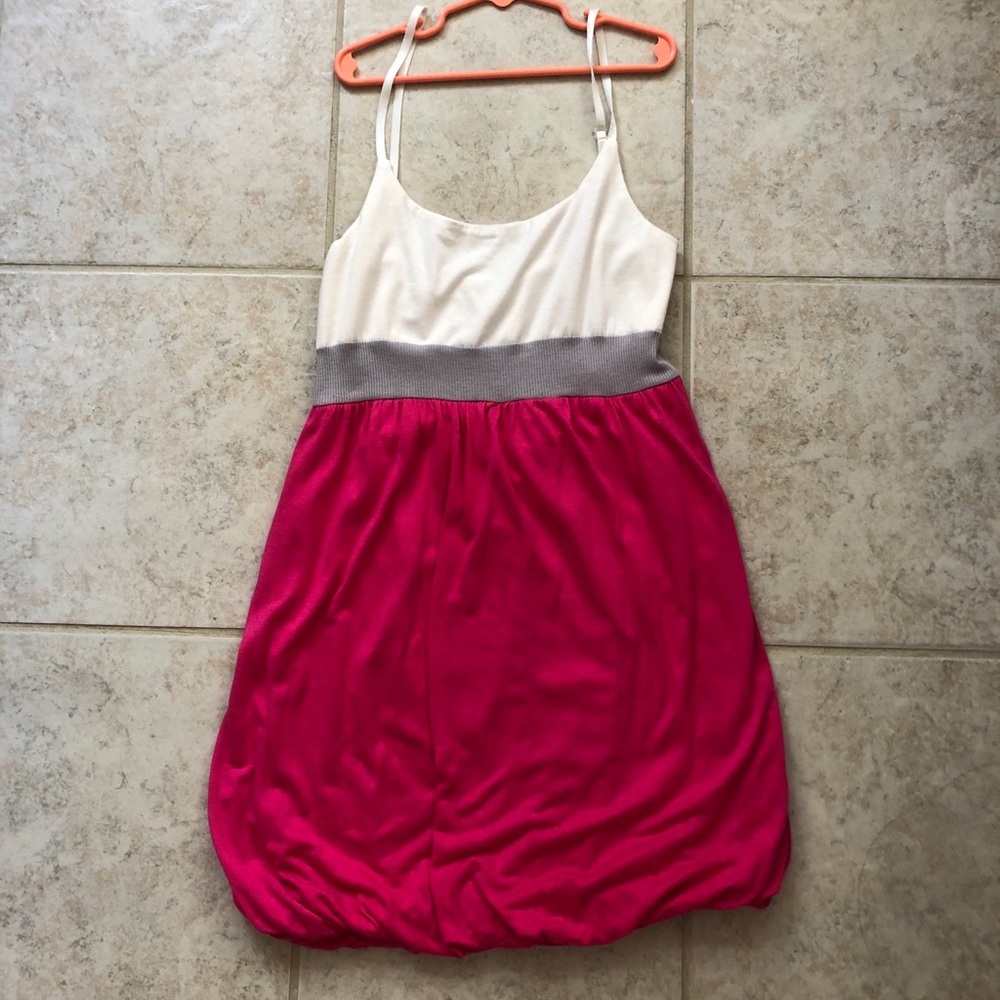 Tank pink and white dress